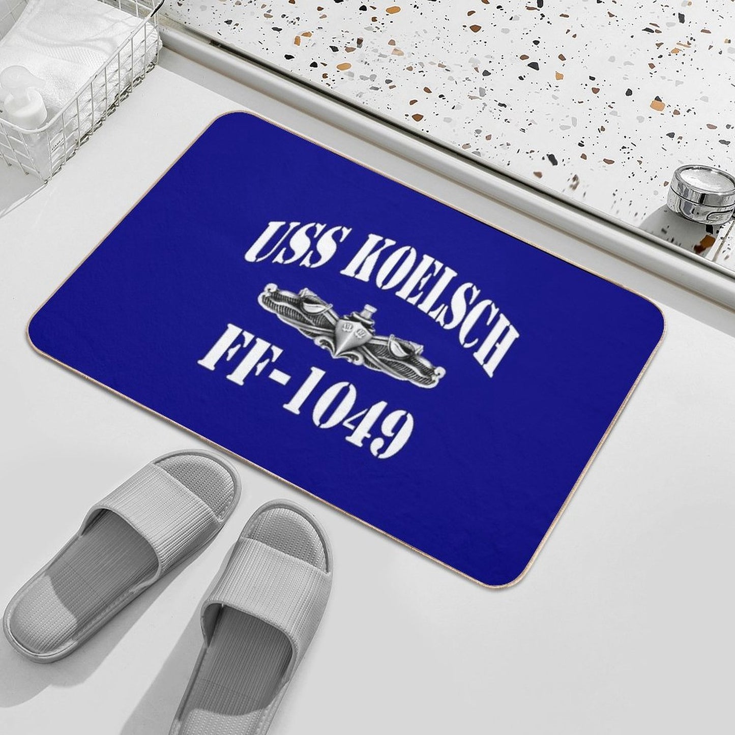 USS KOELSCH (FF-1049) SHIP'S STORE  Rapid-Drying Bath Mat