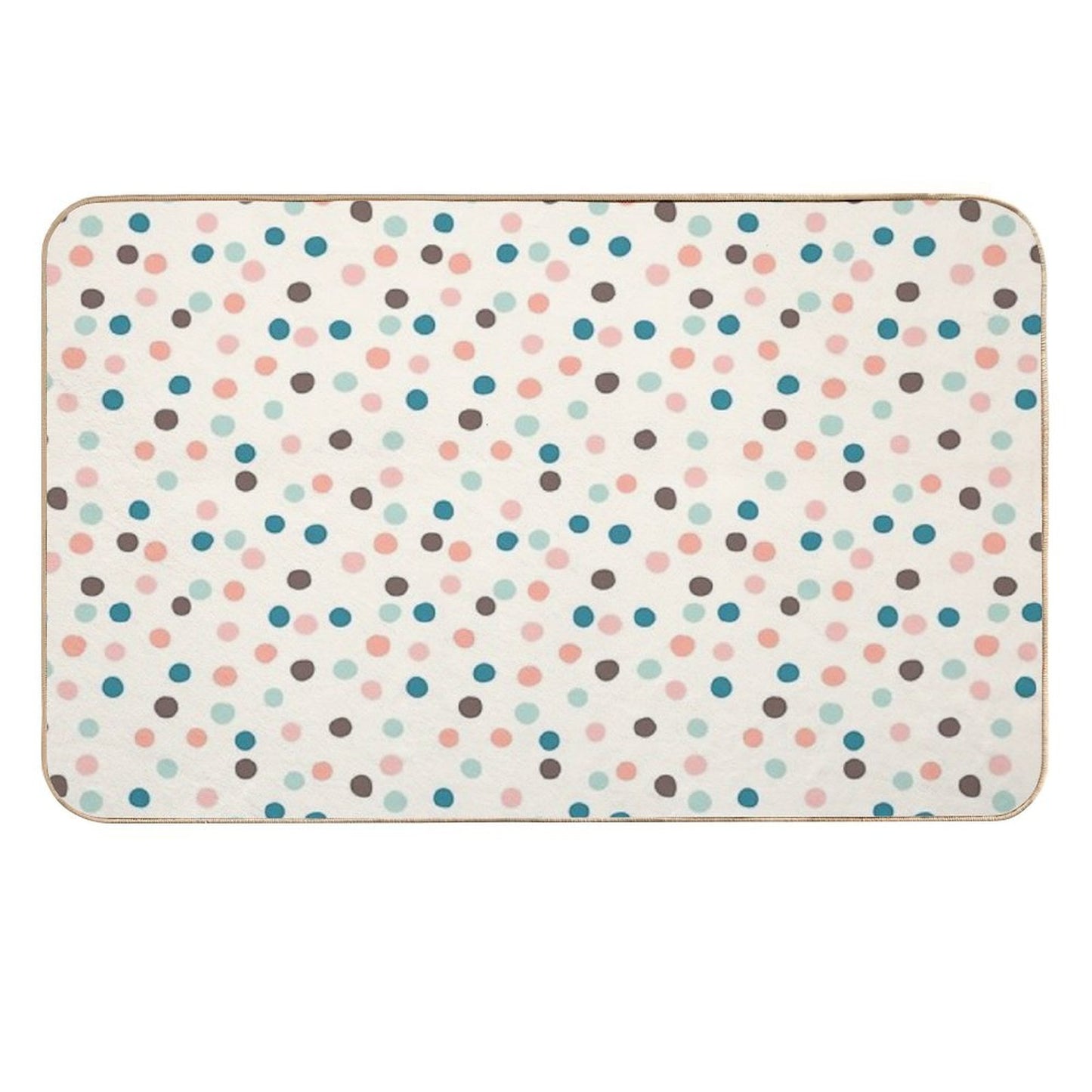 Pretty Confetti Polka Dot Pattern  Odorless Bath Mat
