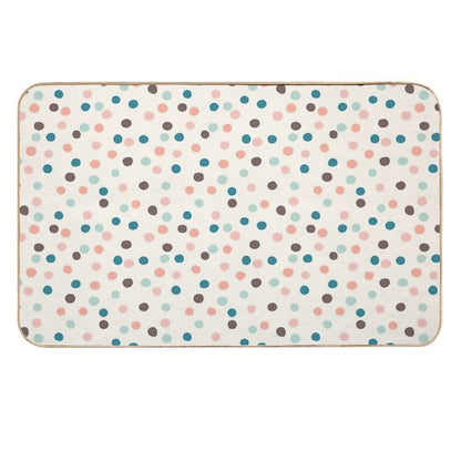 Pretty Confetti Polka Dot Pattern  Odorless Bath Mat