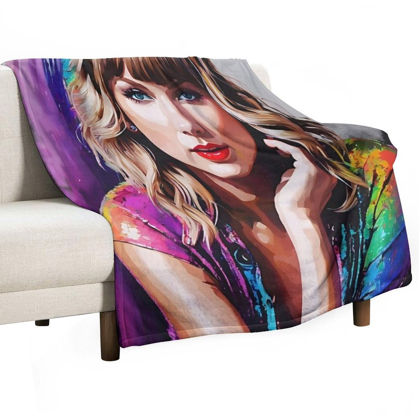 Taylor Swift Portrait V1 Compact Throw Blanket