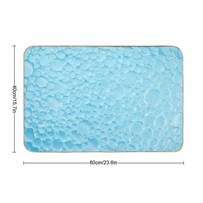 Blue Bubble Symphony  High-Traffic Bath Mat