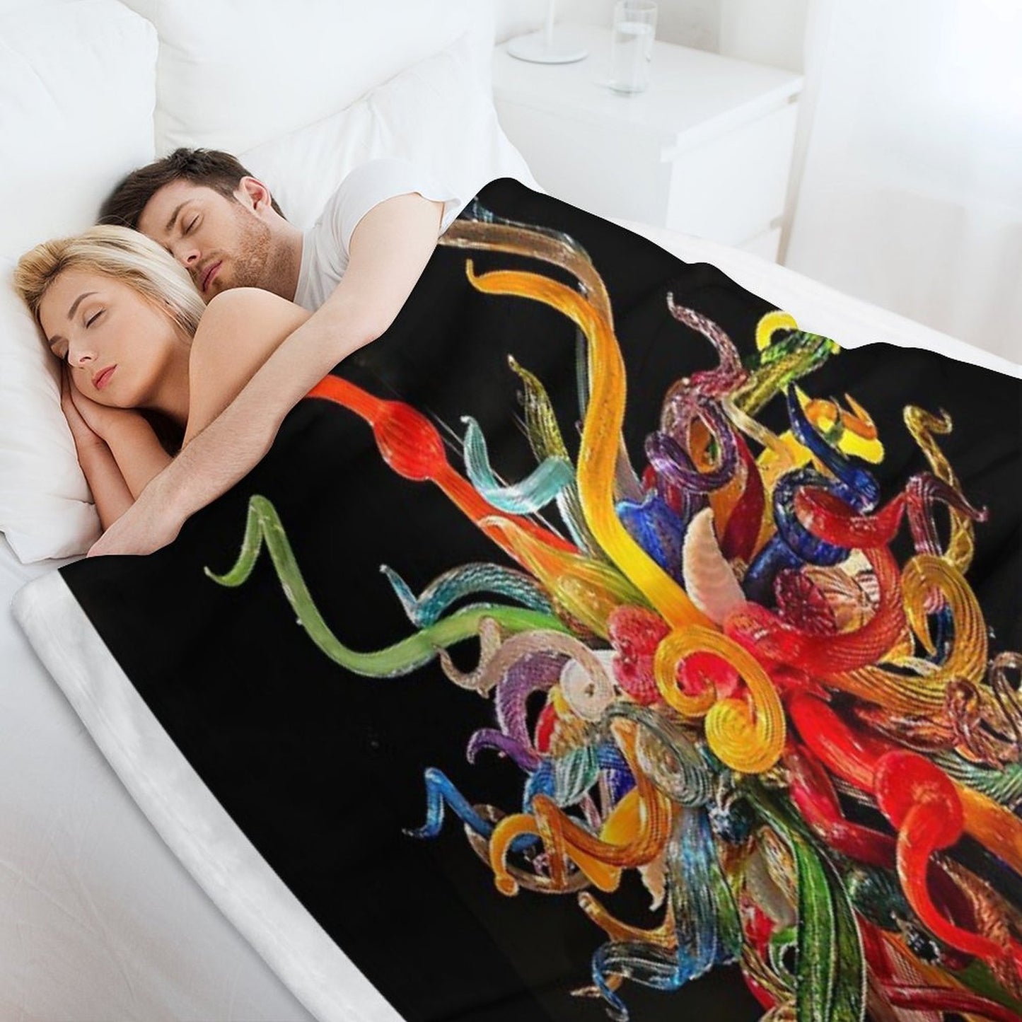 Chihuly Chandeliers Shrink-resistant Throw Blanket