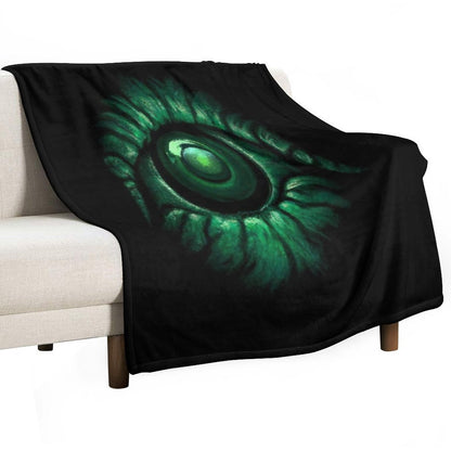 Cthulhu Eye (Waterpixels) Plush Throw Blanket