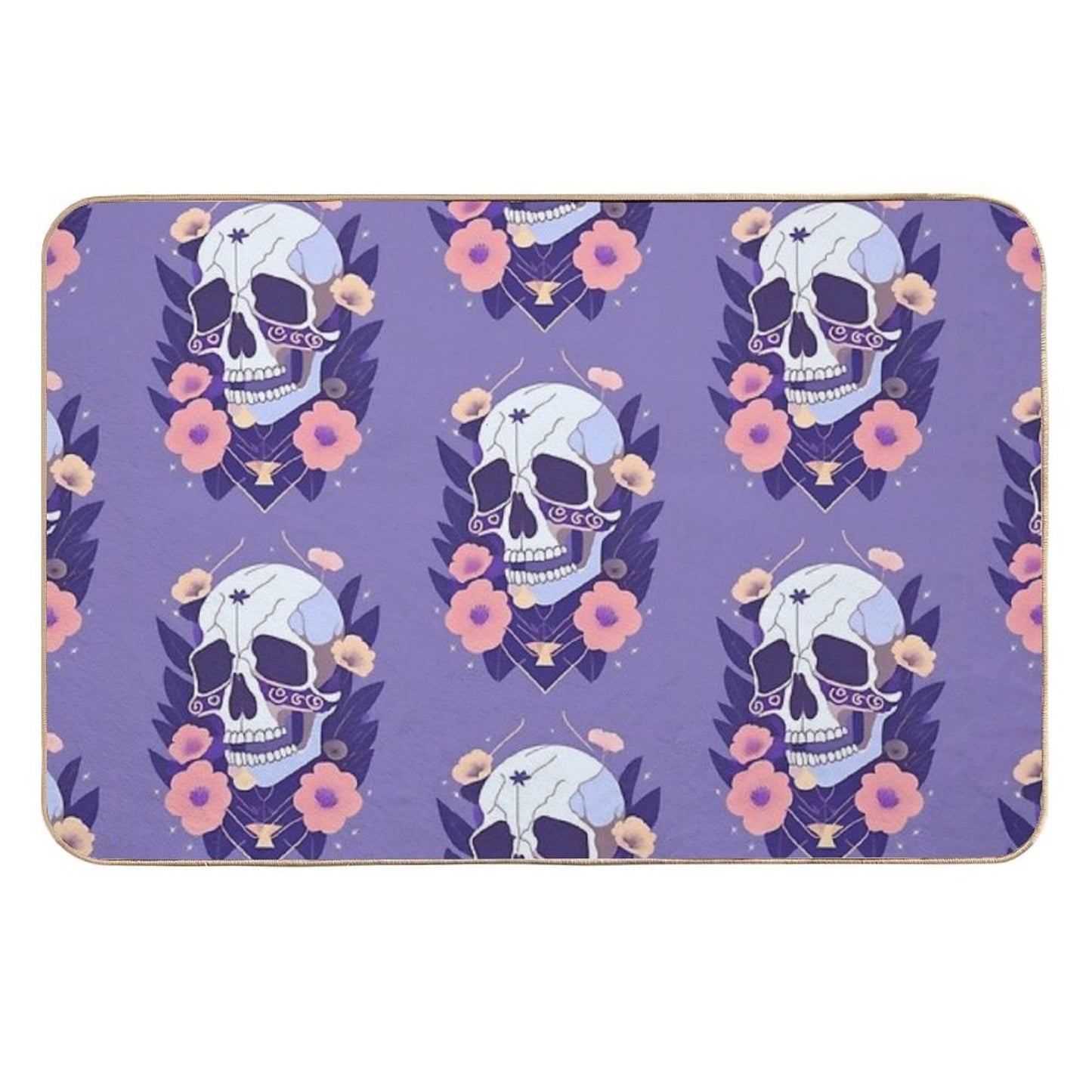 Skull 9  Easy To Clean Bath Mat