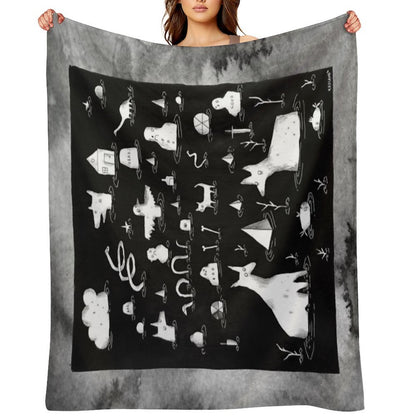Celebrating The End Together in The Good Time Swamp Travel-friendly Throw Blanket
