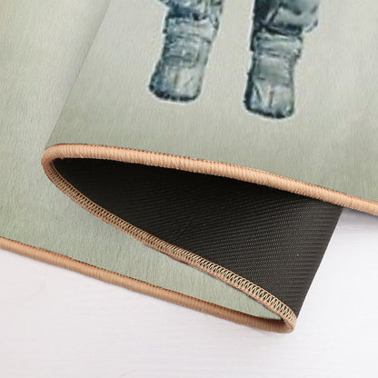 Astroscape - Astronaut Double Exposure  Toxin-Free Bath Mat