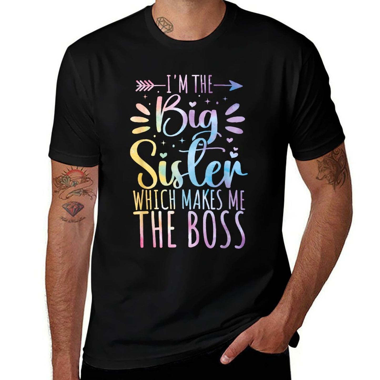 I&#39;m The Big Sister Which Makes Me The Boss Funny Sibling  Soft T-Shirt