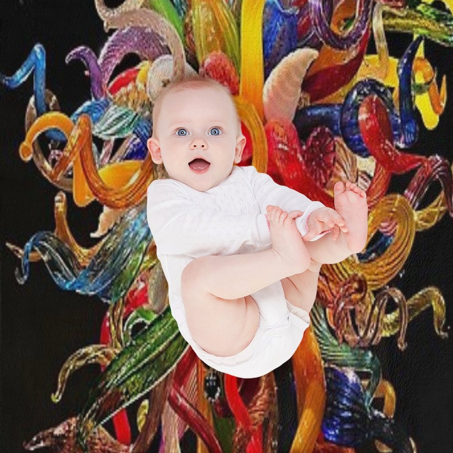Chihuly Chandeliers Shrink-resistant Throw Blanket