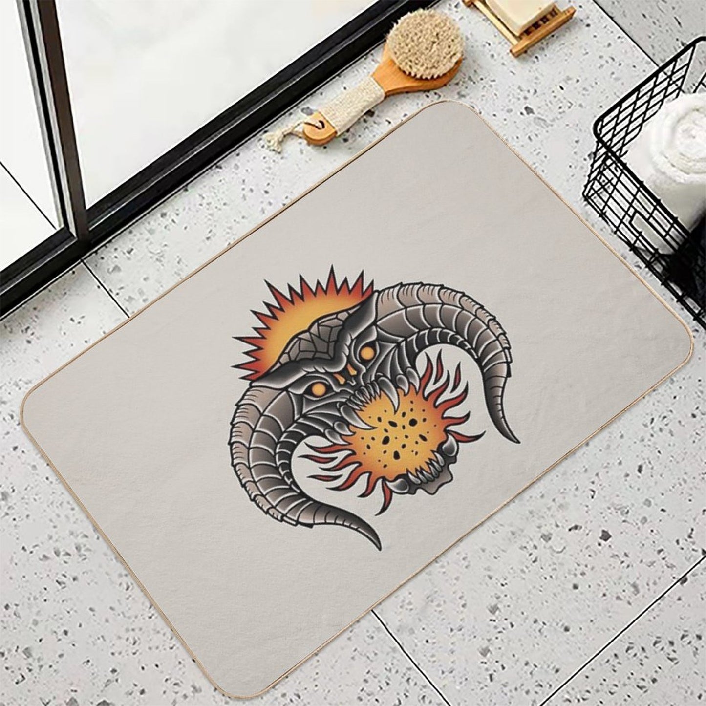 Oldschool Balrog  Absorbent Bath Mat
