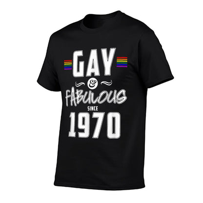 LGBTQ Gay & Fabulous Since 1970 50th Birthday  High-quality Stitching T-Shirt