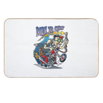 Born To Chop  Pet-Safe Bath Mat