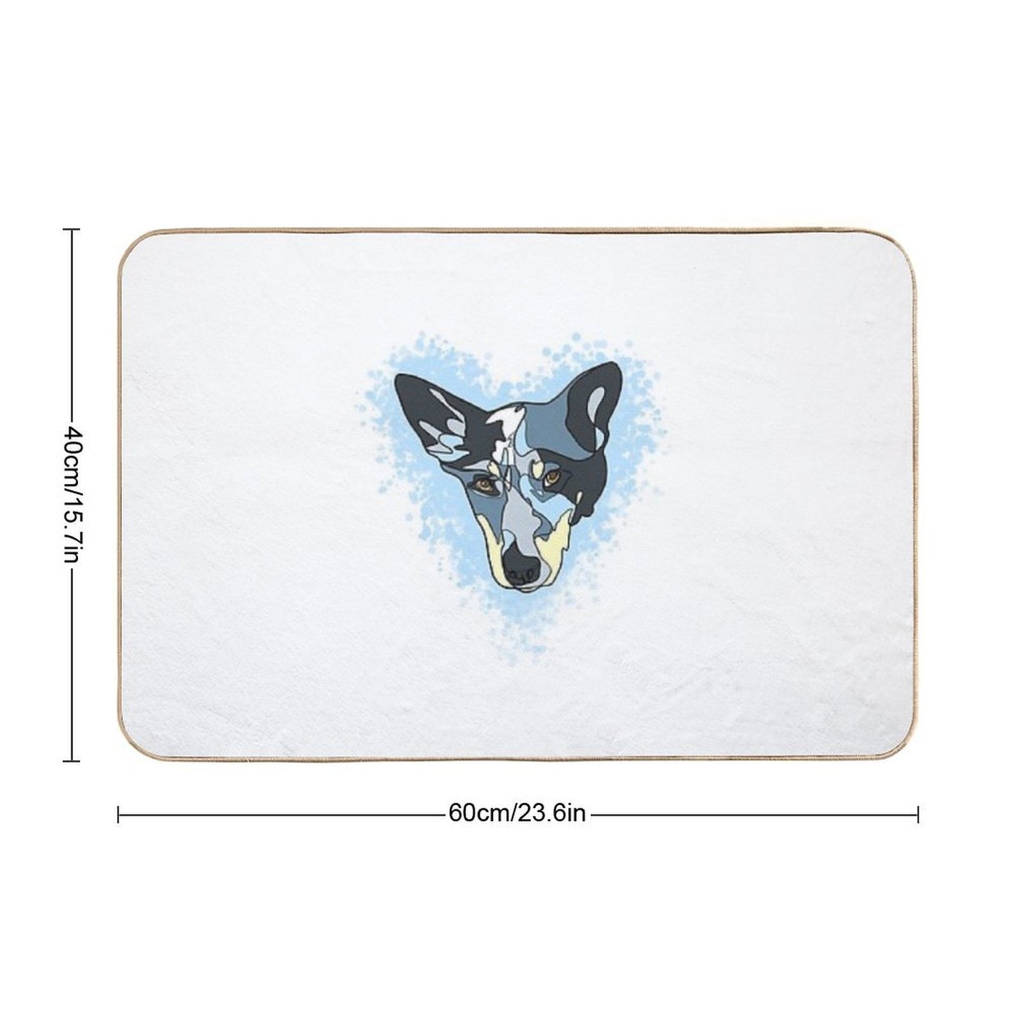 Heeler  Repositionable Bath Mat
