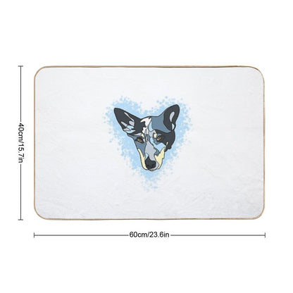Heeler  Repositionable Bath Mat