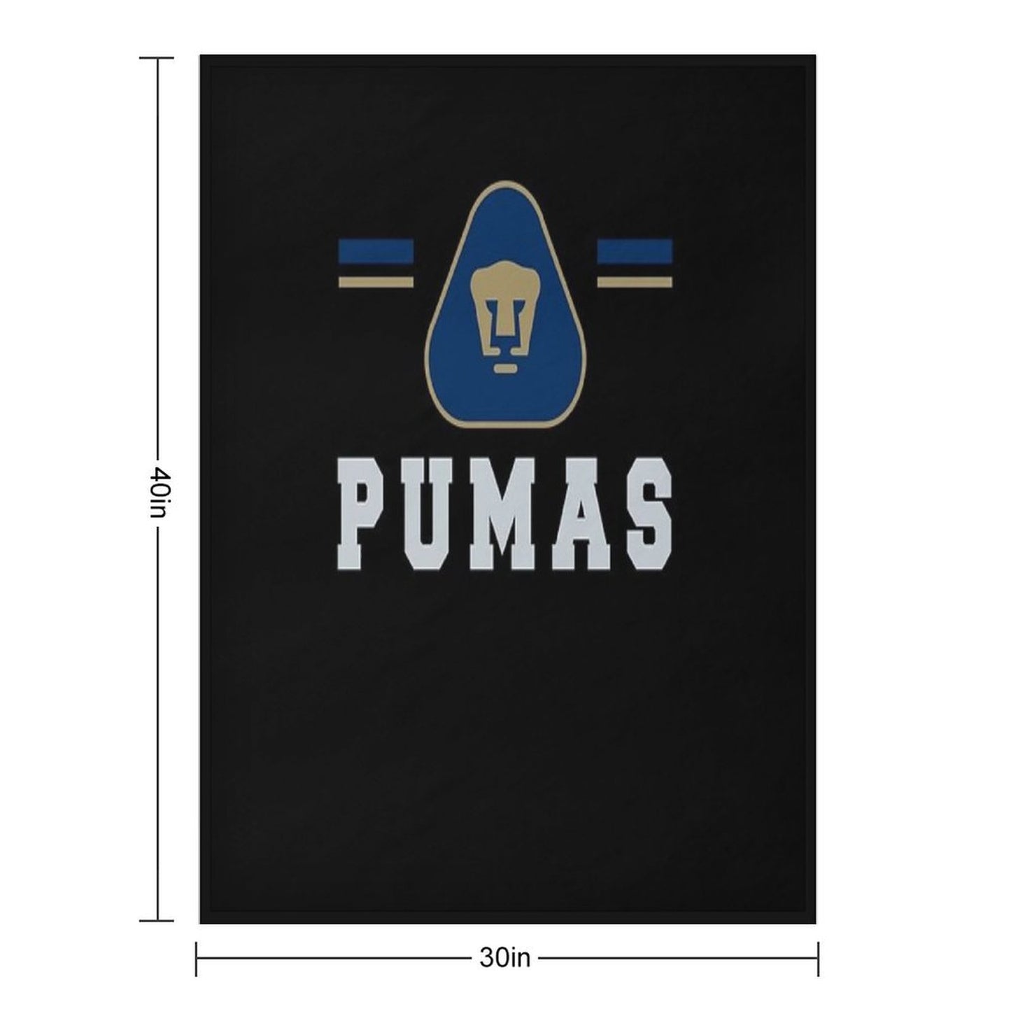 Pumas Unam - Mexican Soccer Team Family Gifts Velvety-soft Throw Blanket