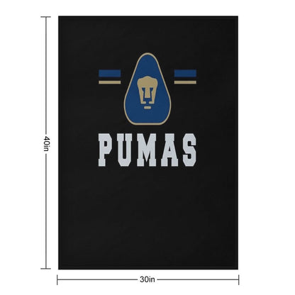 Pumas Unam - Mexican Soccer Team Family Gifts Velvety-soft Throw Blanket