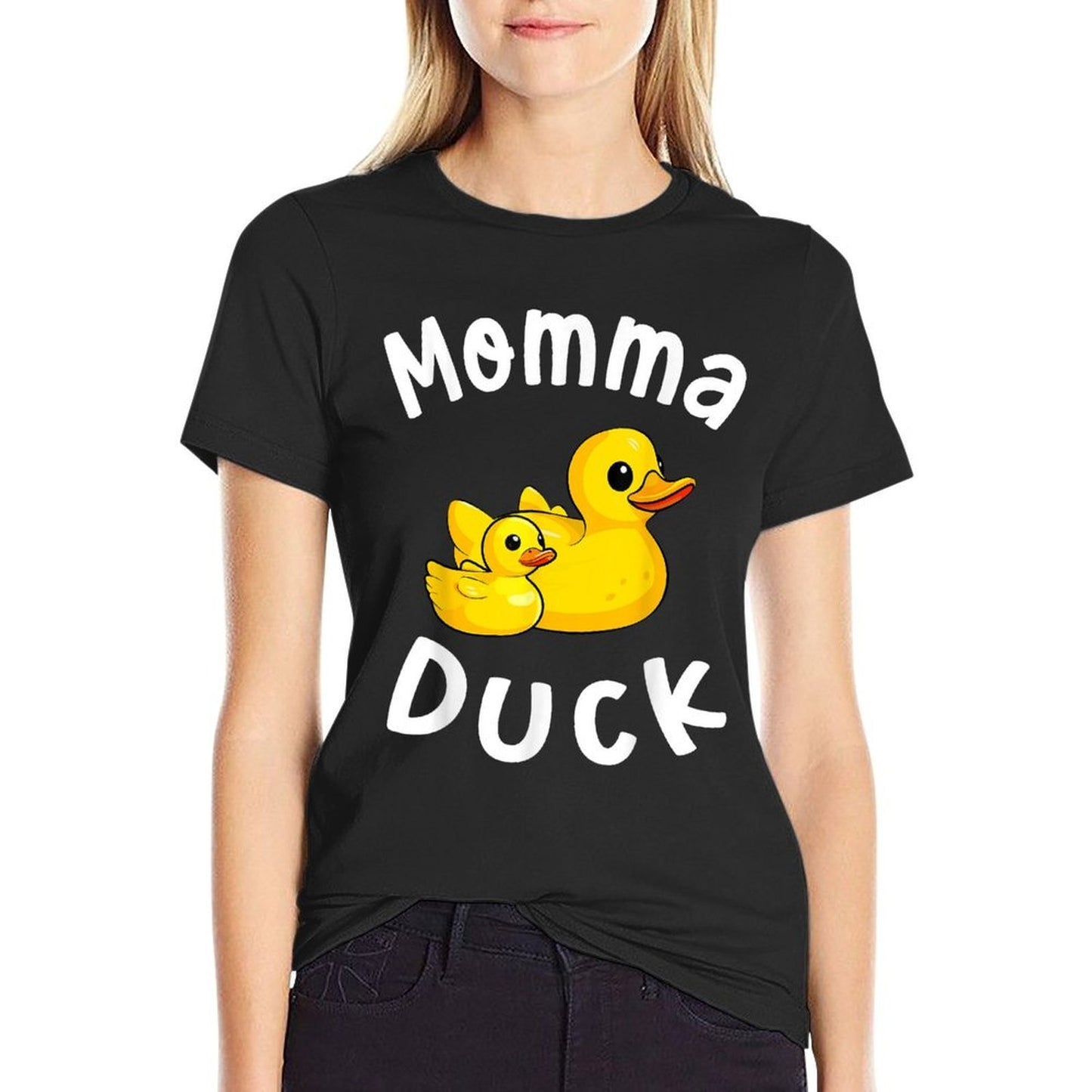 Momma Duck Birthday Rubber Duck Kids Family Matching  Versatile T-Shirt