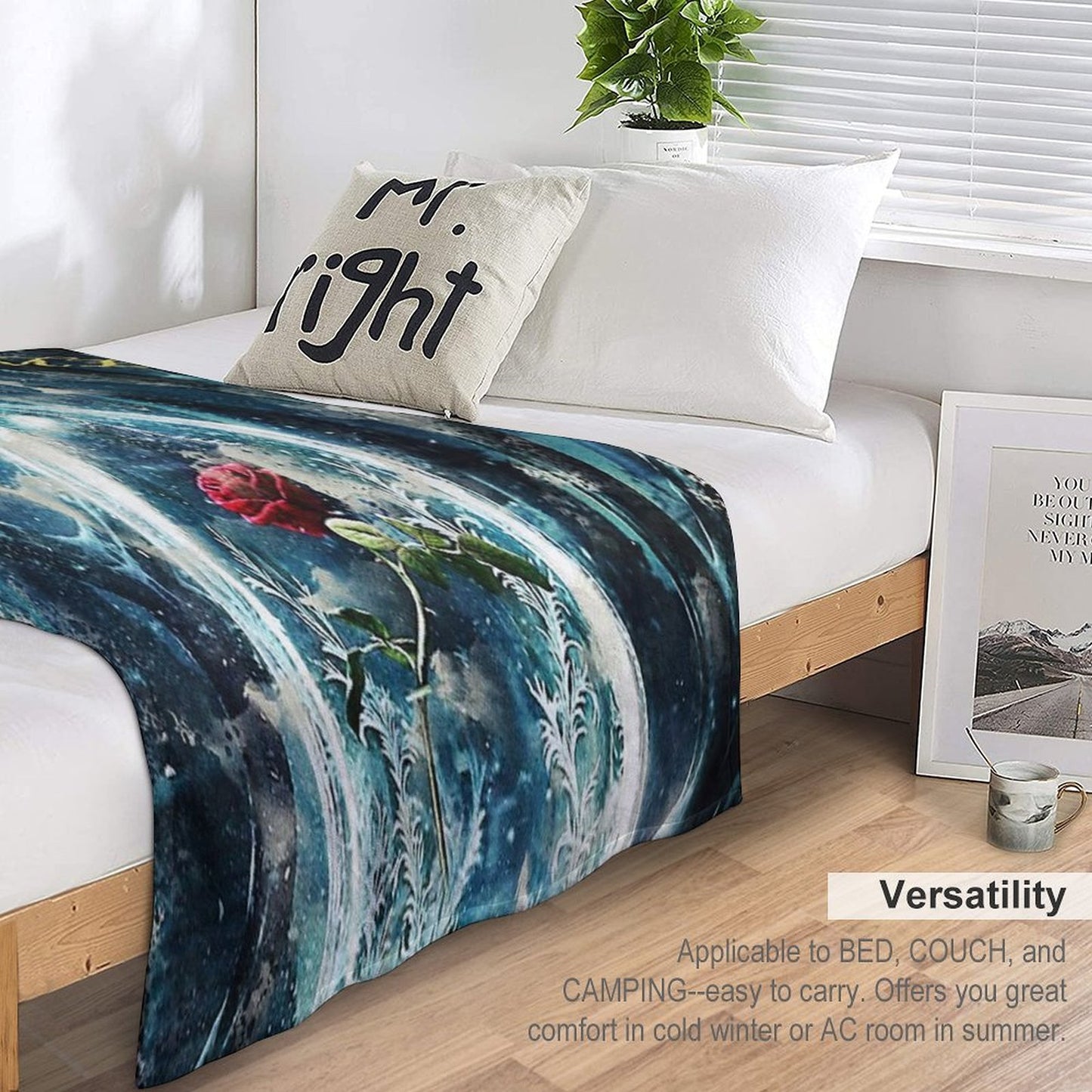 Beauty And The Beast Travel-friendly Throw Blanket