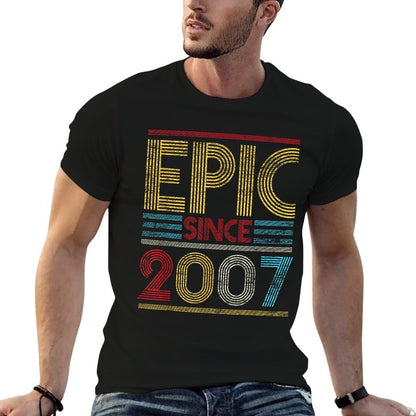 Epic Since 2007 Bday Gifts 15th Birthday  Odor-resistant T-Shirt
