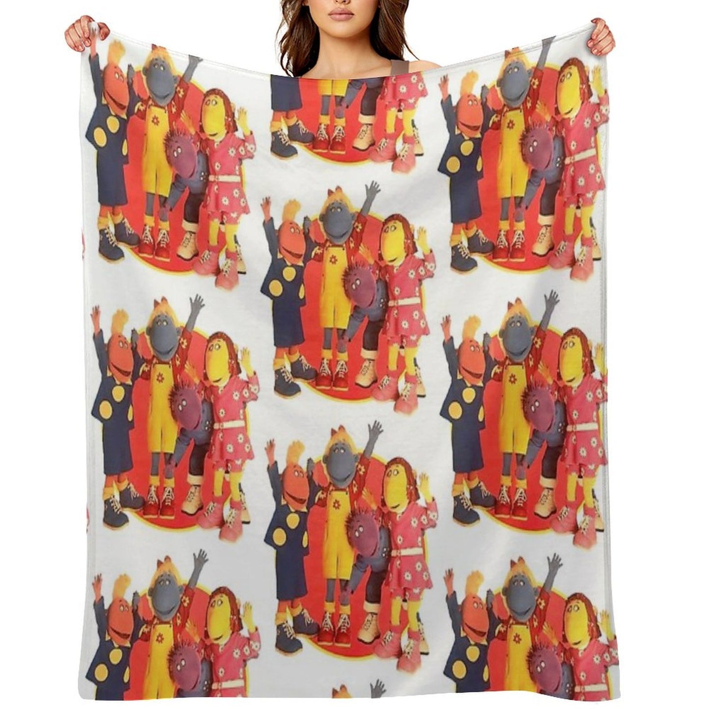 Tweenies Group Bbc 2000s Nostalgia Sustainable Throw Blanket