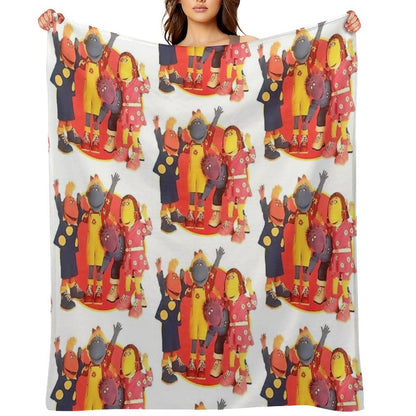 Tweenies Group Bbc 2000s Nostalgia Sustainable Throw Blanket
