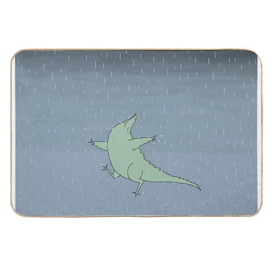 Summer Rain Dinosaur  Toxin-Free Bath Mat