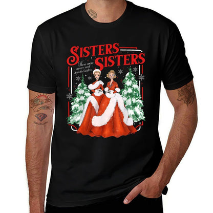 Devoted Sisters Merry Christmas White Xmas Snowflake Holiday  Odor-resistant T-Shirt