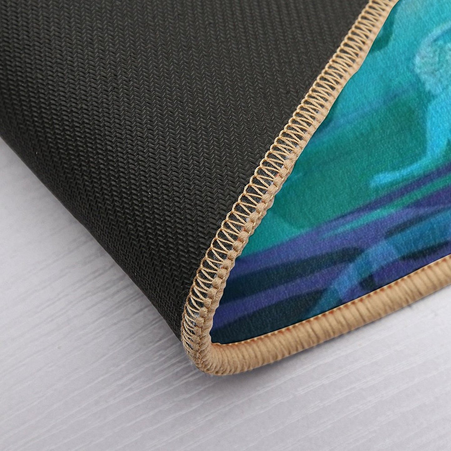 Night at The Baths - Aqua  Repositionable Bath Mat