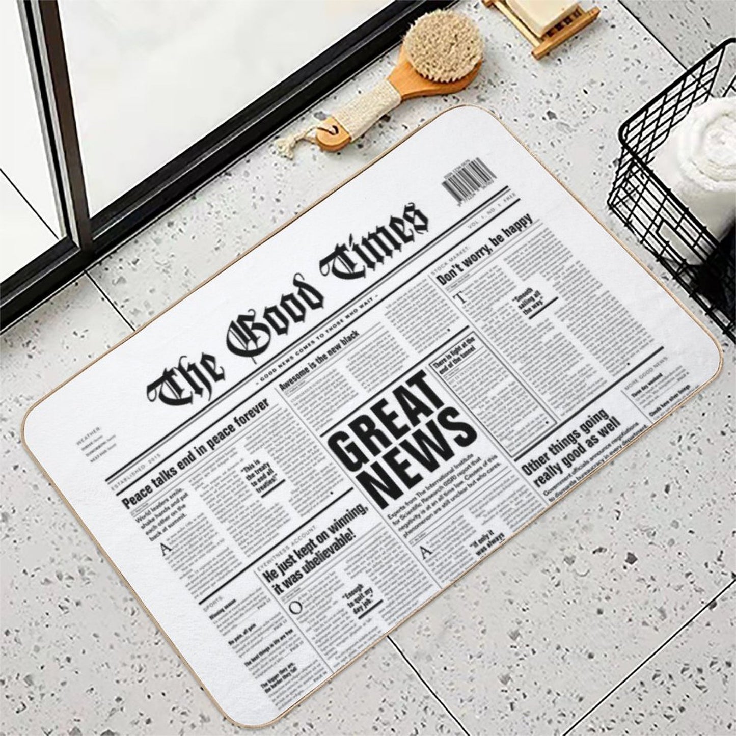 The Good Times Vol. 1, No. 1  Fade-Resistant Bath Mat