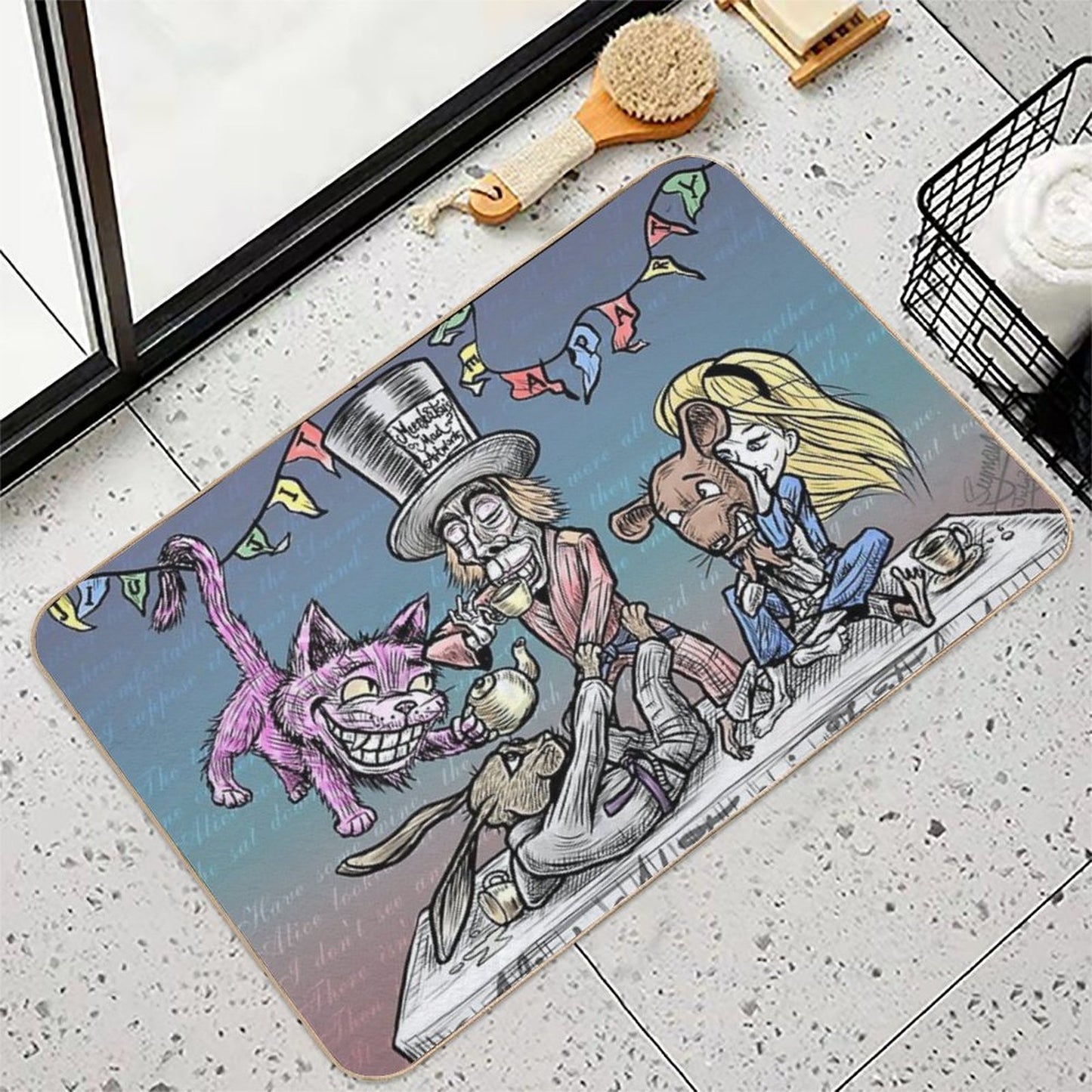 Mad Jiu Jitsu Tea Party Durable Bath Mat