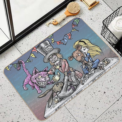 Mad Jiu Jitsu Tea Party Durable Bath Mat