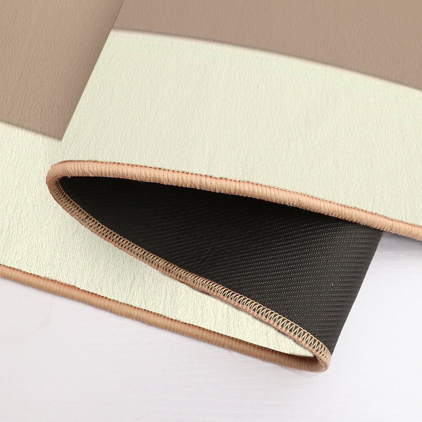 Horizontal Violet Stripes Durable Bath Mat