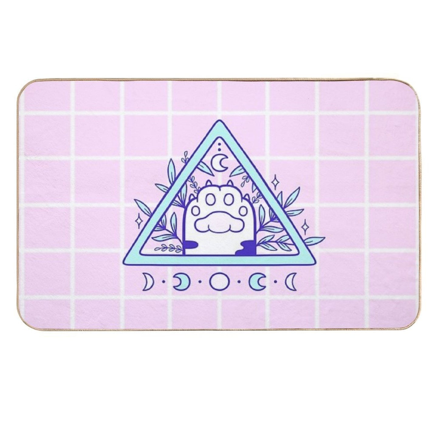 Witchy Cat Paw 03  Nikury  Absorbent Bath Mat