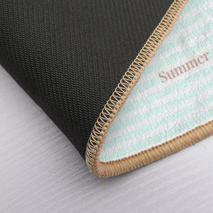 Summer with Stripes  Stain-Proof Bath Mat