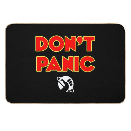 Dont Panic Color  Fade-Resistant Bath Mat