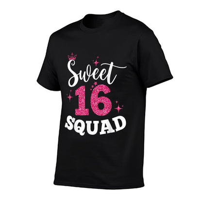 Sweet 16 Squad Girl Sixteenth Funny Birthday Party Gifts  Moisture-wicking T-Shirt