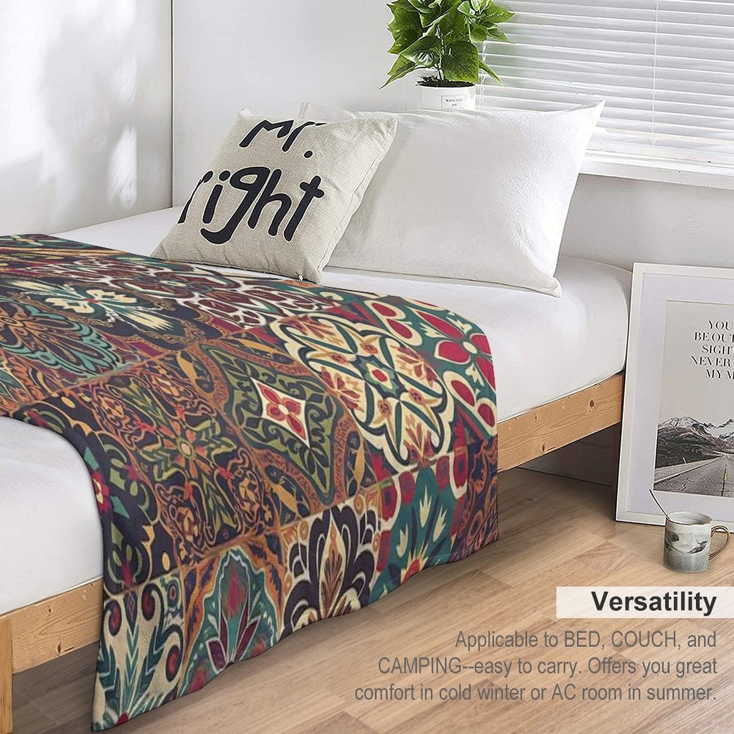 Mosaic of Elegance Plush Throw Blanket