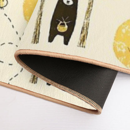 Bear Necessities Pattern Durable Bath Mat