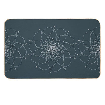 Ornament – Nightblu Blossom  High-Traffic Bath Mat