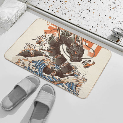 Great Sushi Dragon  Slip-Resistant Bath Mat