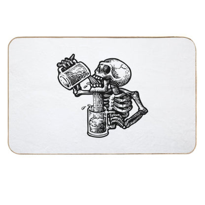Drunk Skull  Pet-Safe Bath Mat