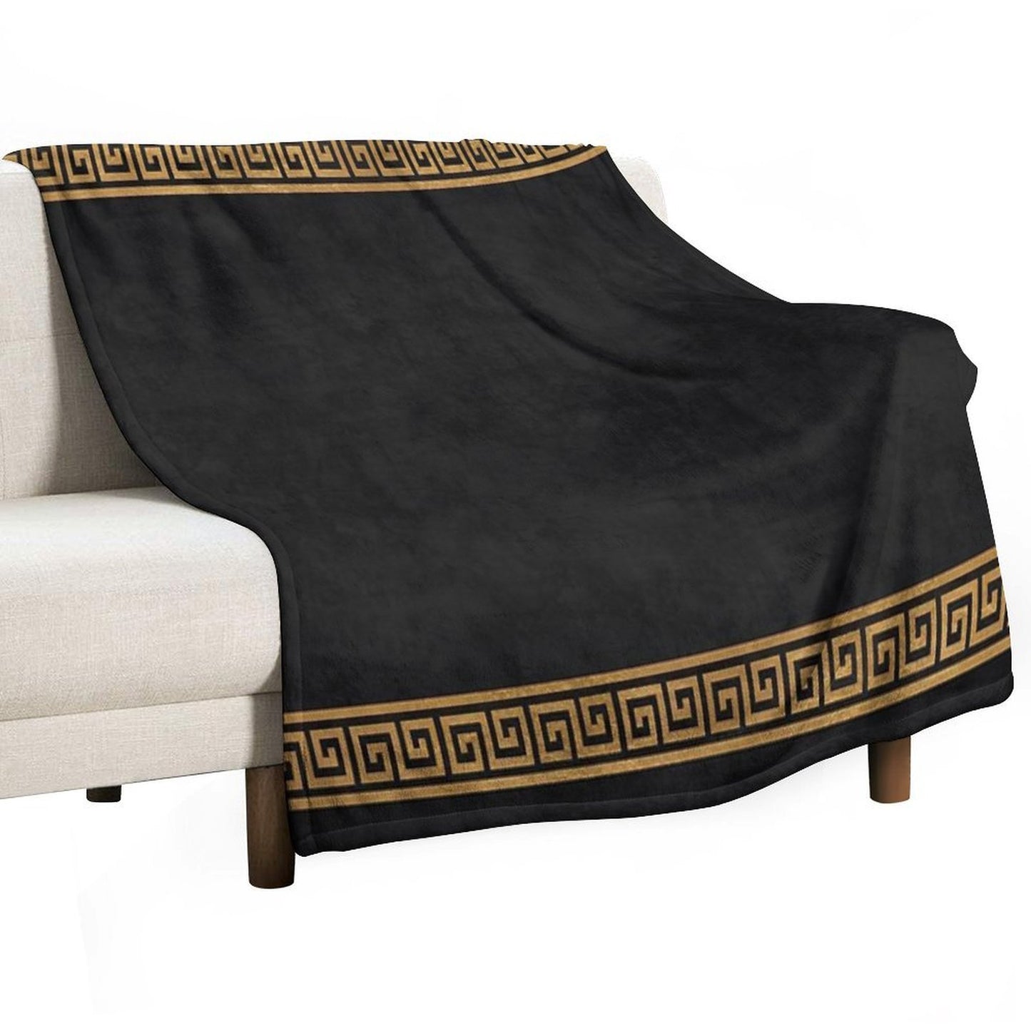 Great Greek Pattern Sustainable Throw Blanket