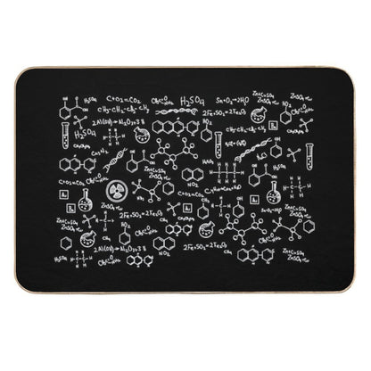 Science Chemistry Pattern  Long-Lasting Bath Mat