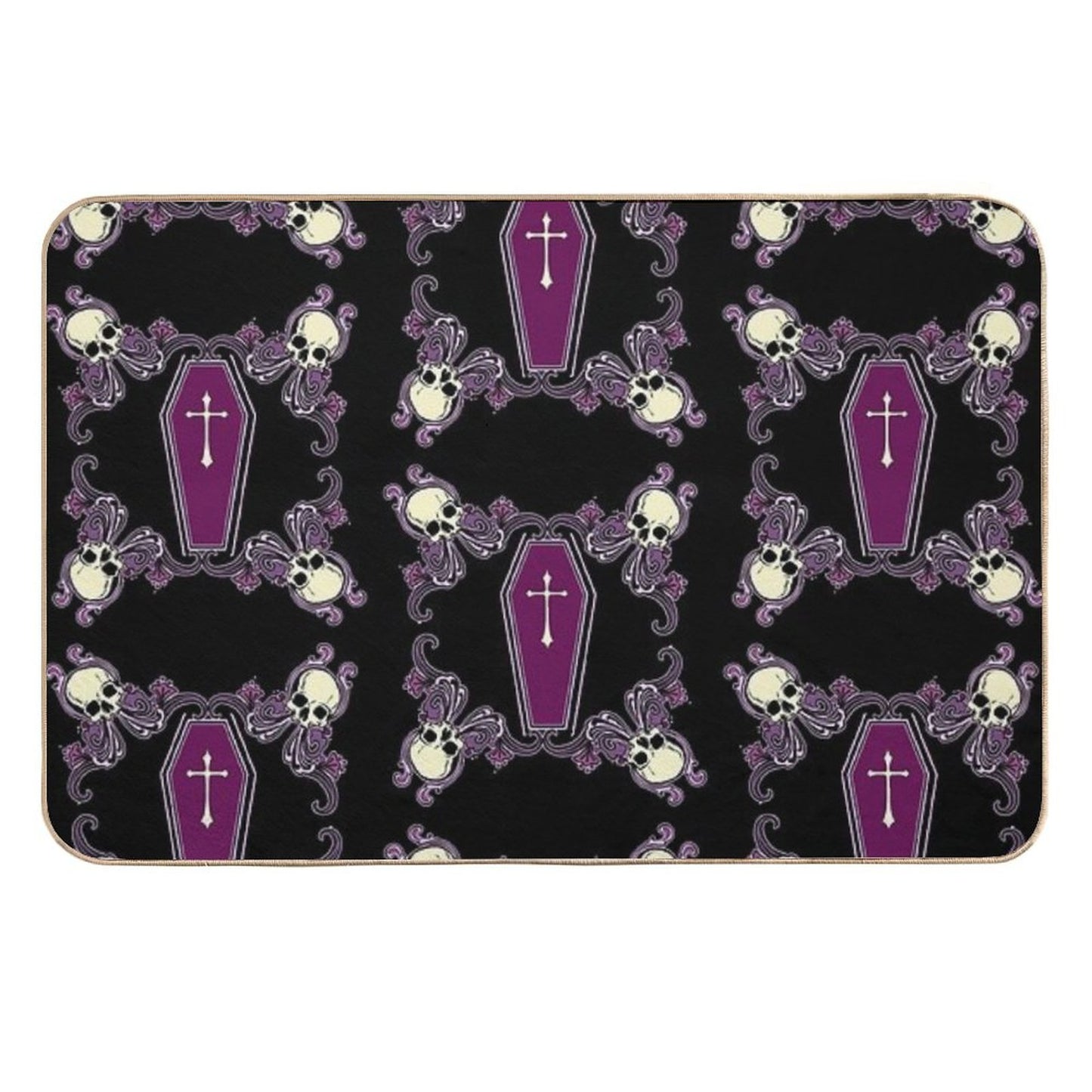 Death Print  Rapid-Drying Bath Mat