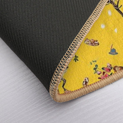 Monkey World Yellow  Eco-Friendly Bath Mat