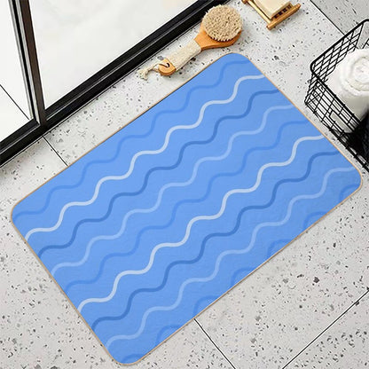 Curved Lines  Repositionable Bath Mat