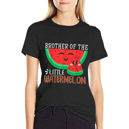 Brother Of The Little Watermelon Melon Family Matching  Slim-fit Cut T-Shirt