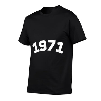 1971 Year Number 50th Birthday Vintage 1971  Stretchy T-Shirt