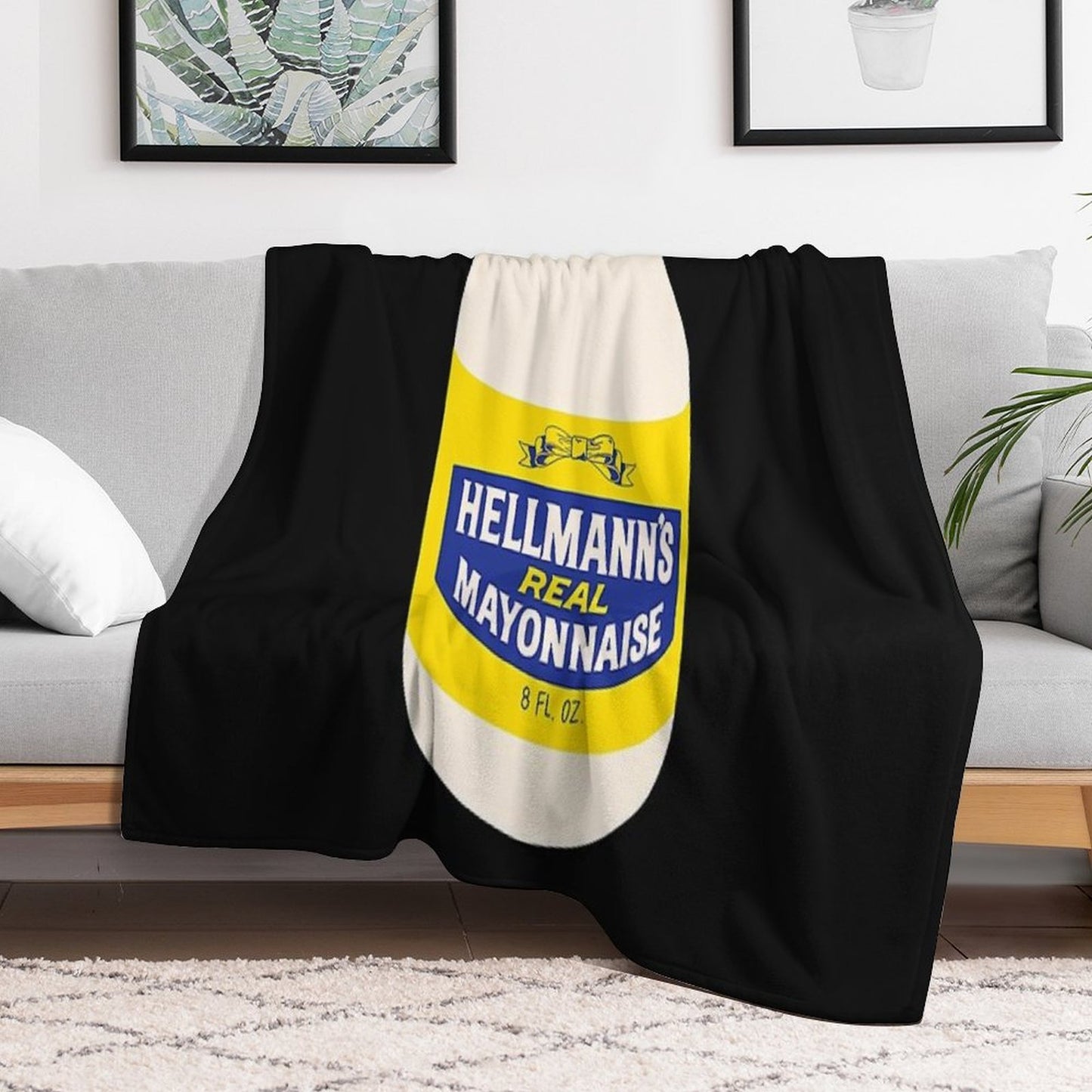 Mayonnaise For Fans Machine-washable Throw Blanket