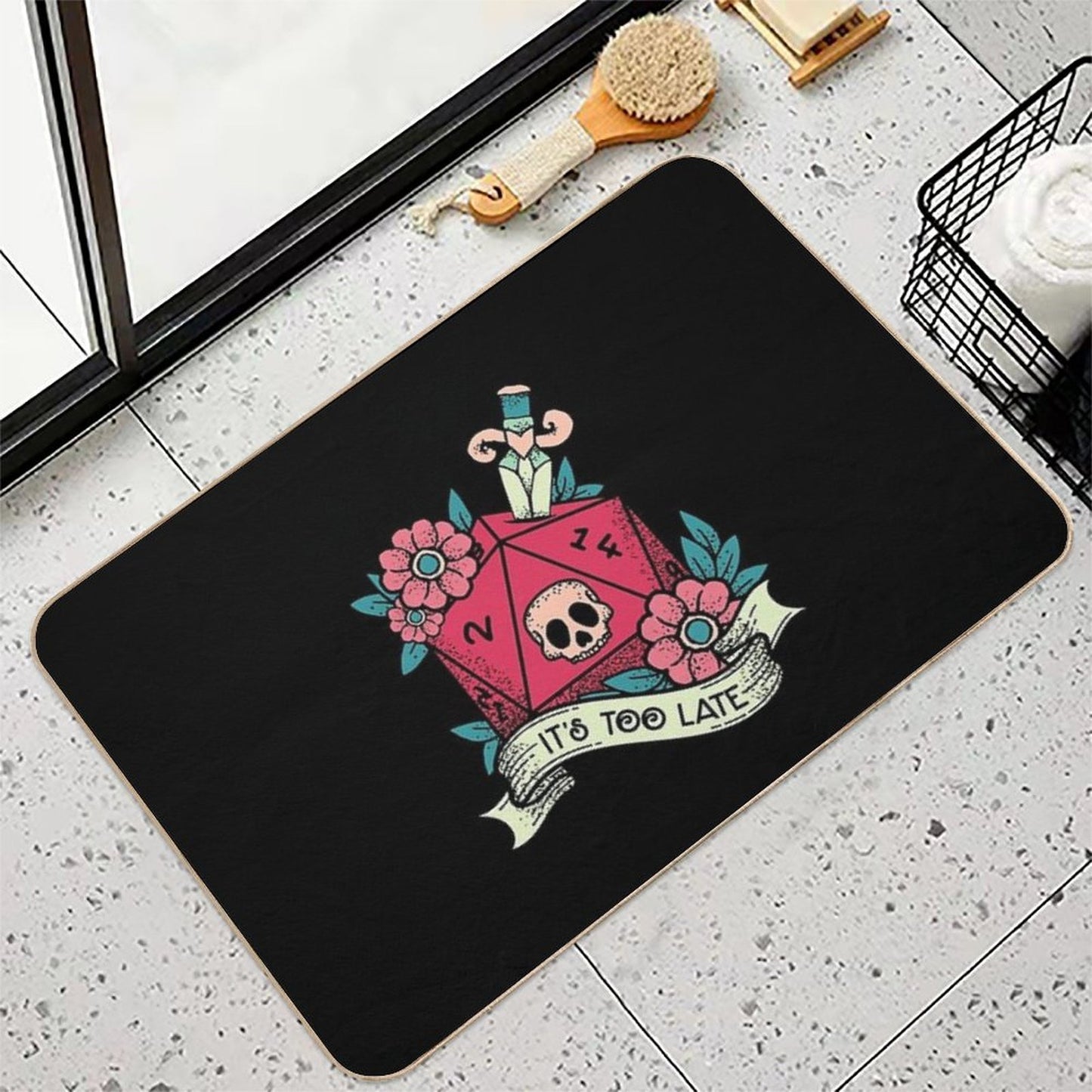 Too Late  Easy To Clean Bath Mat