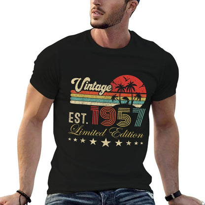 68th Birthday Born 1957 Vintage Limited Edition 68 Birthday  Soft T-Shirt